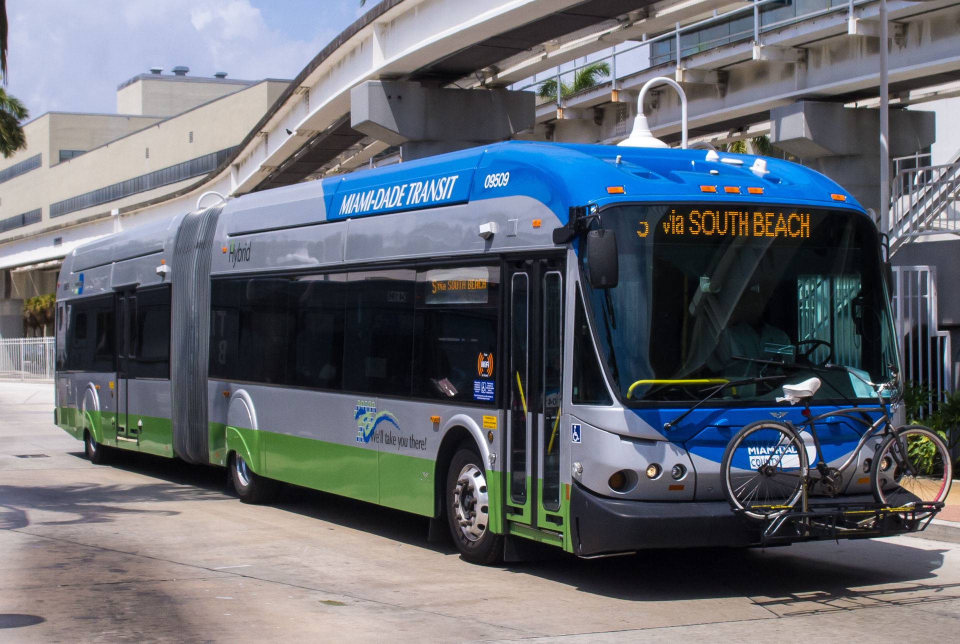 Les bus pour aller à la plage à Miami Beach